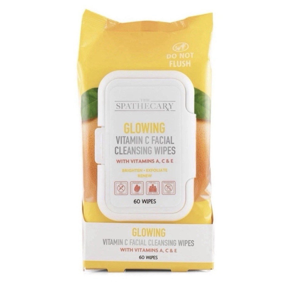The Spathecary Glowing Vitamin C Facial Cleansing Wipes 60 Wipes